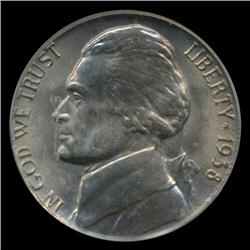 1938S Jefferson Nickel Graded MS67 (COI-4399)