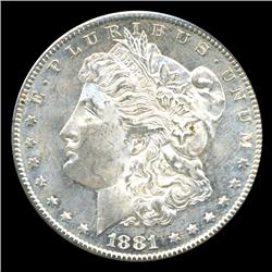 1881S Morgan Dollar Choice BU Prooflike RARE Variety (COI-4529)
