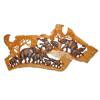 Image 1 : Hand Carved Lg. Teak Elephant Wall Hanging (ART-011)