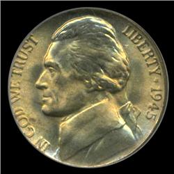 1945D Jefferson Nickel Graded MS68 FS (COI-4411)
