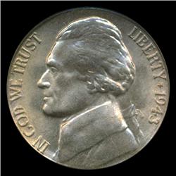 1943S Jefferson Nickel Graded MS66 FS (COI-4407)