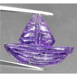 7.72ct  Boad Hand Carved Purple Amethyst VVS (GEM-10001)