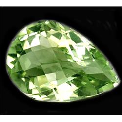 9.90ct Exceptional Pear Checkerboard  Green Amethyst FLAWLESS (GEM-10018)