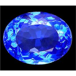 10.51ct  Oval Cut Top AAA Mystic Blue Quartz FLAWLESS (GEM-10039)