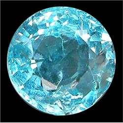 1.61ct  Round Cut Natural Blue Green Apatite (GEM-10043)