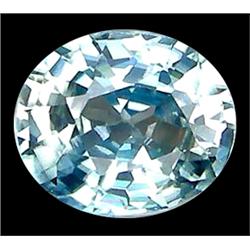 1.46ct  Top AAA Oval Cut Blue Green Zircon VVS (GEM-10062)