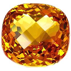 26.50Ct Captivating Cushion Check Madeira Citrine FLAWLESS (GEM-10091)