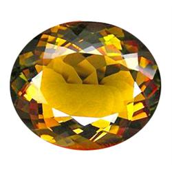 23.05ct   Astounding Oval Bi Color Citrine (GEM-10096)