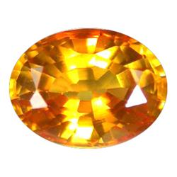1.23ct VVS  Extreme Golden Sapphire Oval  (GEM-10157)