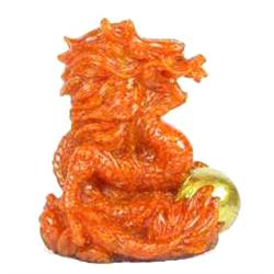 933.4ct Wonderful Orange Ceylon Sapphire Dragon Figure (GEM-10163)