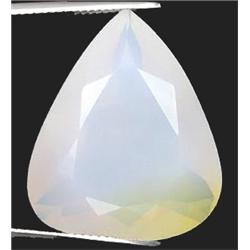 20.97Ct Pear Cut Top AAA White Yellow Opal (GEM-10189)