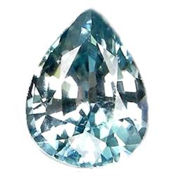 1.66ct  Top AAA Pear Cut Blue Green Zircon VVS (GEM-10200)