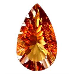 29.09ct  FLAWLESS Concave Cut Clean Natural Imperial Topaz Gem (GEM-10205)