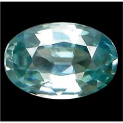 1.70ct  Top AAA Oval Cut Blue Green Zircon VVS (GEM-10256)