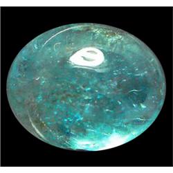 4.67ct  Oval Cab Blue Green Natural Apatite VS  (GEM-10260)