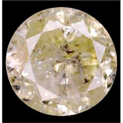 0.15ct  Round Cut Unheated Yellow Diamond (GEM-10261)