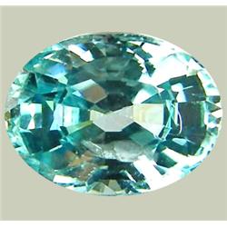 1.99ct   Beautiful Blue Sea Zircon Cambodia Oval VVS (GEM-9042)