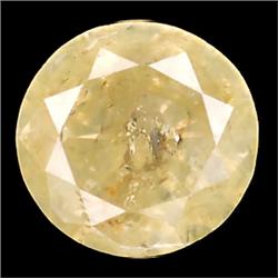 0.10ct  Round Cut Unheated Yellow Diamond (GEM-9169)
