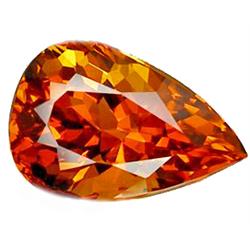 5.35ct   Fine Pear  Honey Reddish Citrine FLAWLESS (GEM-9816)
