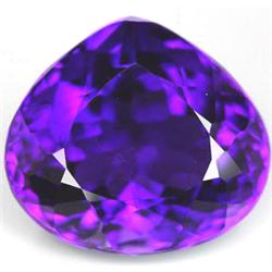 20.95ct  Astounding Pear/Heart Purple Amethyst Uruquay vvs (GEM-9831)