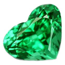 15.75ct  FLAWLESS Excellent Heart Cut Natural Green Amethyst (GEM-9837)