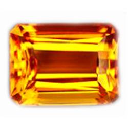 27.3ct First Class Emerald Golden Yellow Citrine FLAWLESS (GEM-9848B)