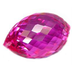 21.95ct  Alluring Briolette Hot Pink Brazil Topaz VVS (GEM-9850)