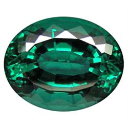 16.13ct FLAWLESS Ravishing Oval Intense Green Brazil Quartz (GEM-9880)