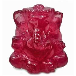 6.25Ct Elegant Ganesha Buddha Carving Red Zoisite (GEM-9885)