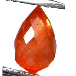 1.67ct  Briolette Cut Padparascha Sapphire Nigeria (GEM-9905)