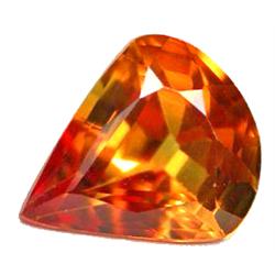 0.81ct VVS Fabulous Orange Sapphire Pear  (GEM-9925)