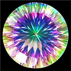 7.97ct  Huge Splendid Rare Rainbow Color Mystic Topaz FLAWLESS (GEM-9954)