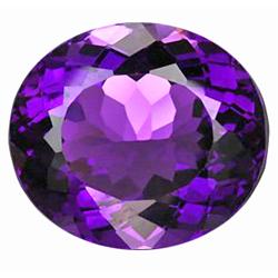 25.20ct FLAWLESS  Magical Oval Purple Amethyst (GEM-9958)