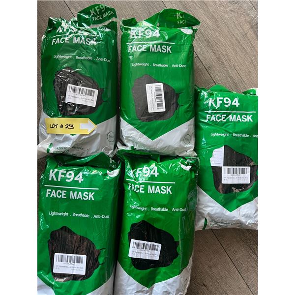 *NEW* Lot Of 5 50PCS Bags Of KF94 Face Masks