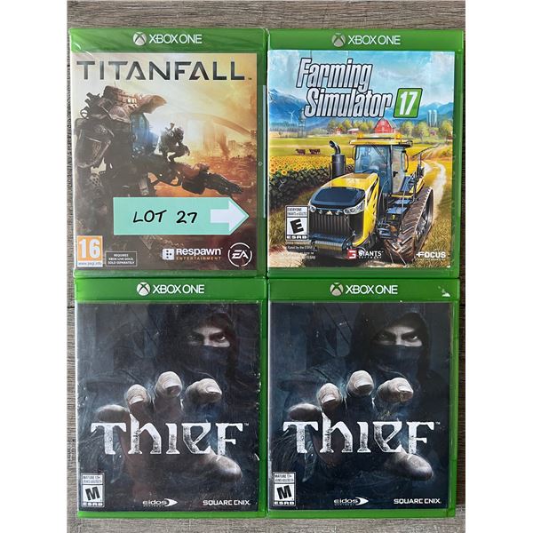 *USED* Lot of 4 Xbox One Games 1 sealed 3 open