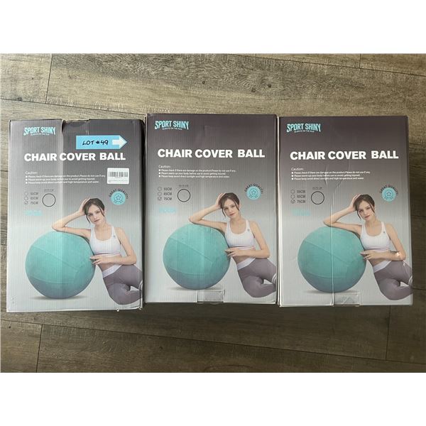 *NEW* Lot Of 3 Chair Cover Balls 75CM