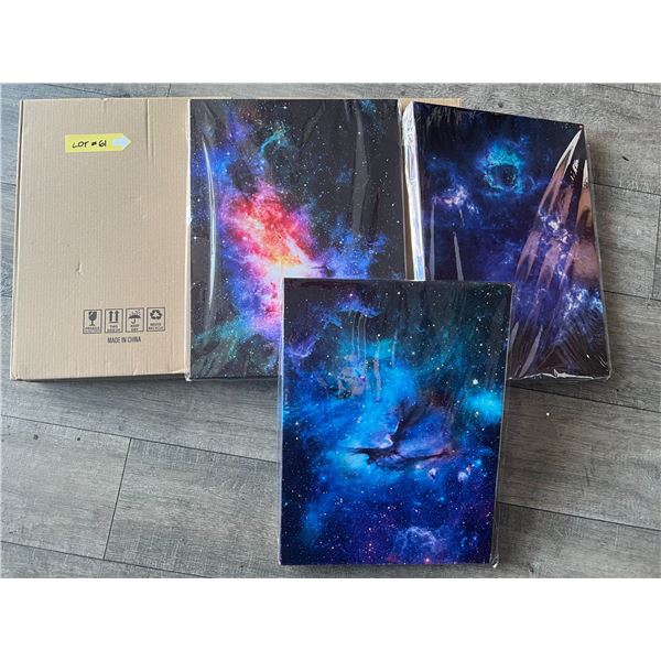 *NEW* Lot Of 2 Boxes Of Galaxy Canvas Wall Art