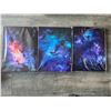 Image 2 : *NEW* Lot Of 2 Boxes Of Galaxy Canvas Wall Art