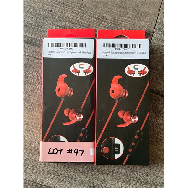 *NEW* Lot Of 2 Bluetooth Around Neck Ear Buds