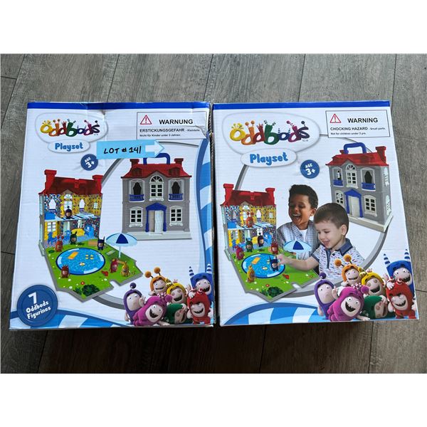 *NEW* Lot Of 2 ODDBODS Playsets