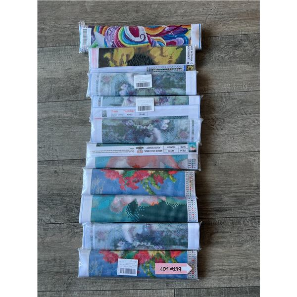 *NEW* Lot Of 9 Diamond Painting Kits Assorted Designs