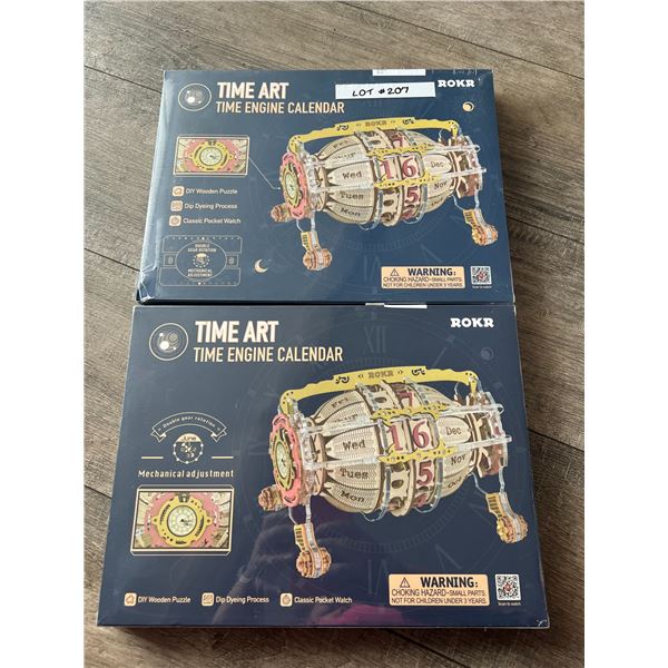 *NEW* Lot Of 2 Time Art DIY Engine Calendar