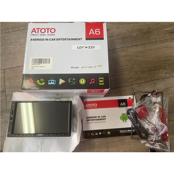 *NEW* Lot Of 1 Atoto A6 Double DIN Android Head Unit - Box damaged