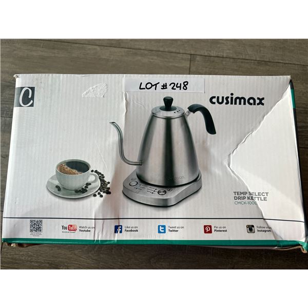 *NEW* Lot Of 1 Cusimax Temp Select Drip Kettle