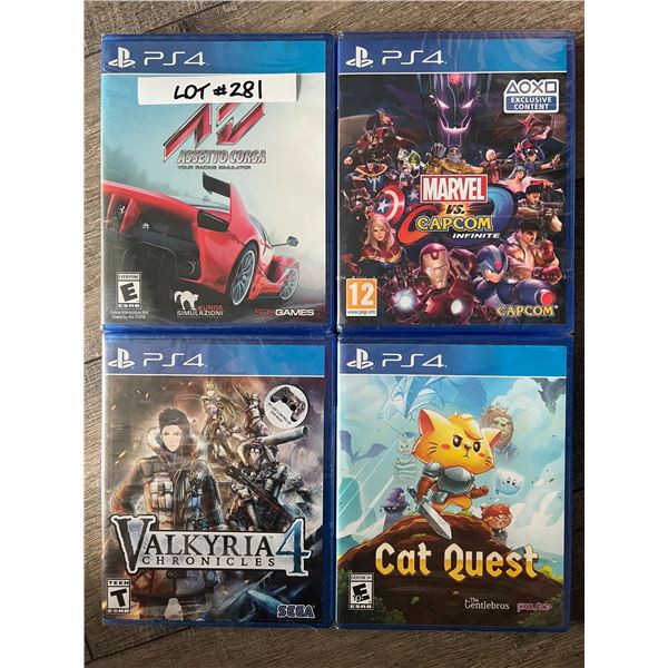 *NEW* Lot Of 4 PlayStation 4 Games