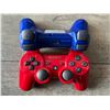 Image 4 : *USED* Lot Of 2 Red & Blue Wireless PlayStation 3 Controllers - Untested As Is