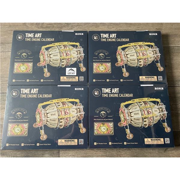 *NEW* Lot Of 4 Time Art Time Engine Mechanical DIY Calendars