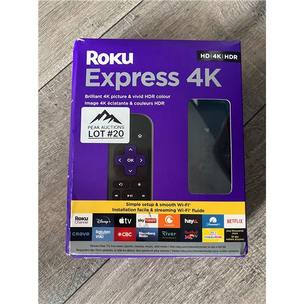 *NEW* Lot Of 1 Roku 4K Express - New In Box