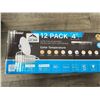 Image 2 : *NEW* Lot Of 1 Box Of 12 Ultra thin recessed 4" LED Light