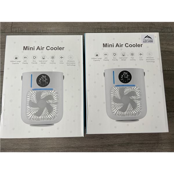 *NEW* Lot Of 2 Mini Air Coolers